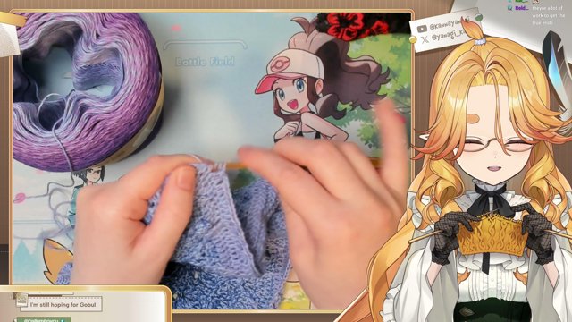 Cute Anime Girl Cards?!✨Let's open a Booster Box and find out!【Handcam】With cozy knitting💛🧶
