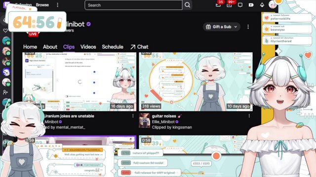 Subathon day 14! guitar building handcam, chellie devstream! ♡