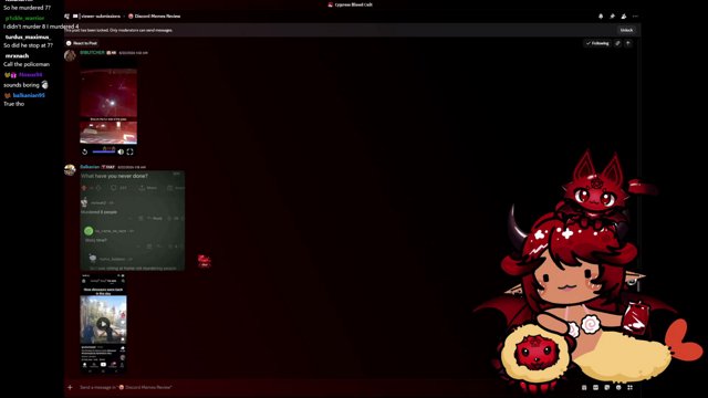 CHAT MEMES REVIEW!! 🩸🖤 And possibly some gaming  | !discord