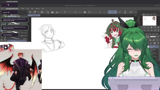💚Drawing VTubers💚 Random drawing practice timee   !fish【VFleet】