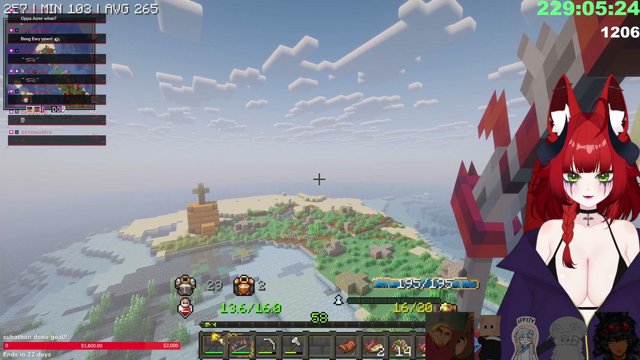 MINECRAFT COMMUNITY SERVER LAUNCH!  UNCAPPED SUBATHON DAY 17 ! | use code ELLY for 10% off gamersupps!! !gs !throne