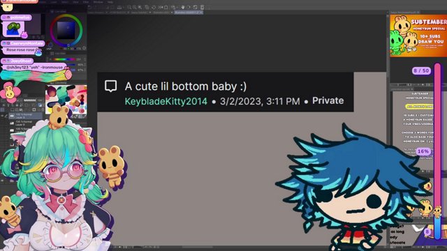 「 DOODLING MY ROSE TIL I BEEPU !special !wheel !noai 」🌹🖍️ 「    !gg  !vchibanter ♥   」