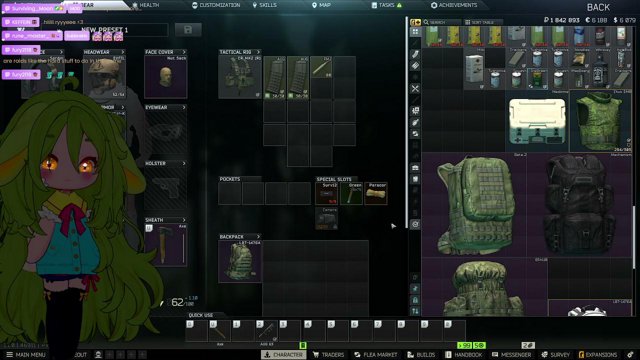 ratting around in tarkov but this is probably an unarchived stream because i'm listening to music oowhoops