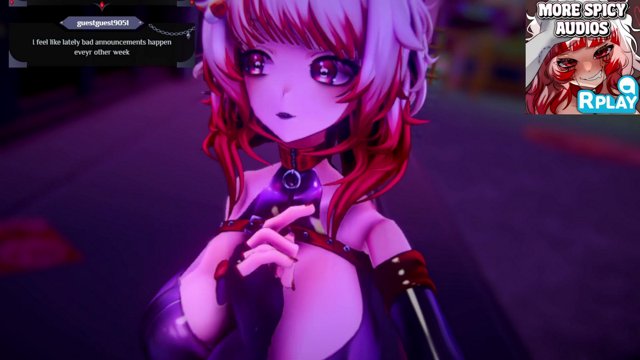 【ASMR】3D Goth Girl Earlicking + Mouth Sounds  | !youtube !patreon !socials ♡ !youtube !patreon !socials