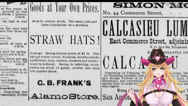 Cowgirl VTuber Reads Strange Late 1800s News Ads + Articles