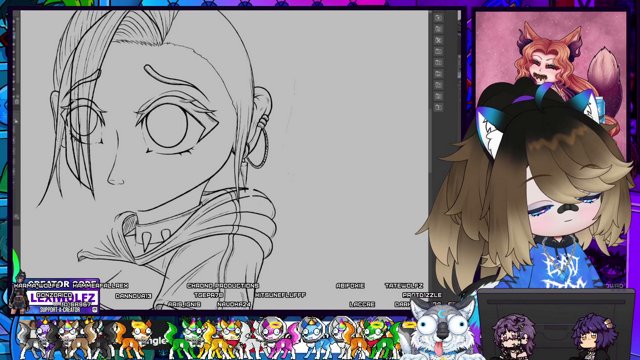 [US/ENG] VTUBER 18+| 🐺 NEW OFFICIAL CHIBI MODEL & ARTING🌙 #BRINGBACKVALKO #HotTopicPartner !discord !vgen !gofundme !fundquinn
